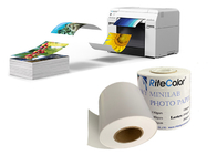 Немедленной сухой покрытая смолой бумага фото блеска Minilab для принтера струйных принтеров Фудзи Epson