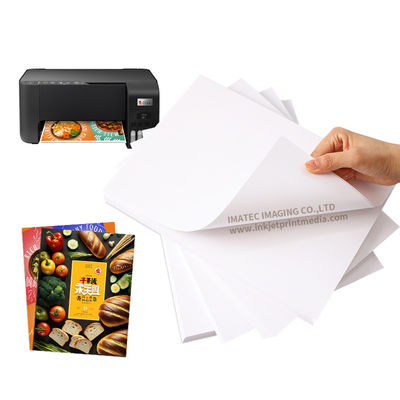 Пигмент инкджет 135gsm полублестящая самоклеящаяся наклейка