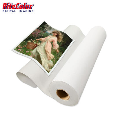 Матовый рулон холста PolyCotton плотностью 380 г/м2 для УФ-печати с матовой поверхностью и совместимостью с широкоформатной струйной печатью